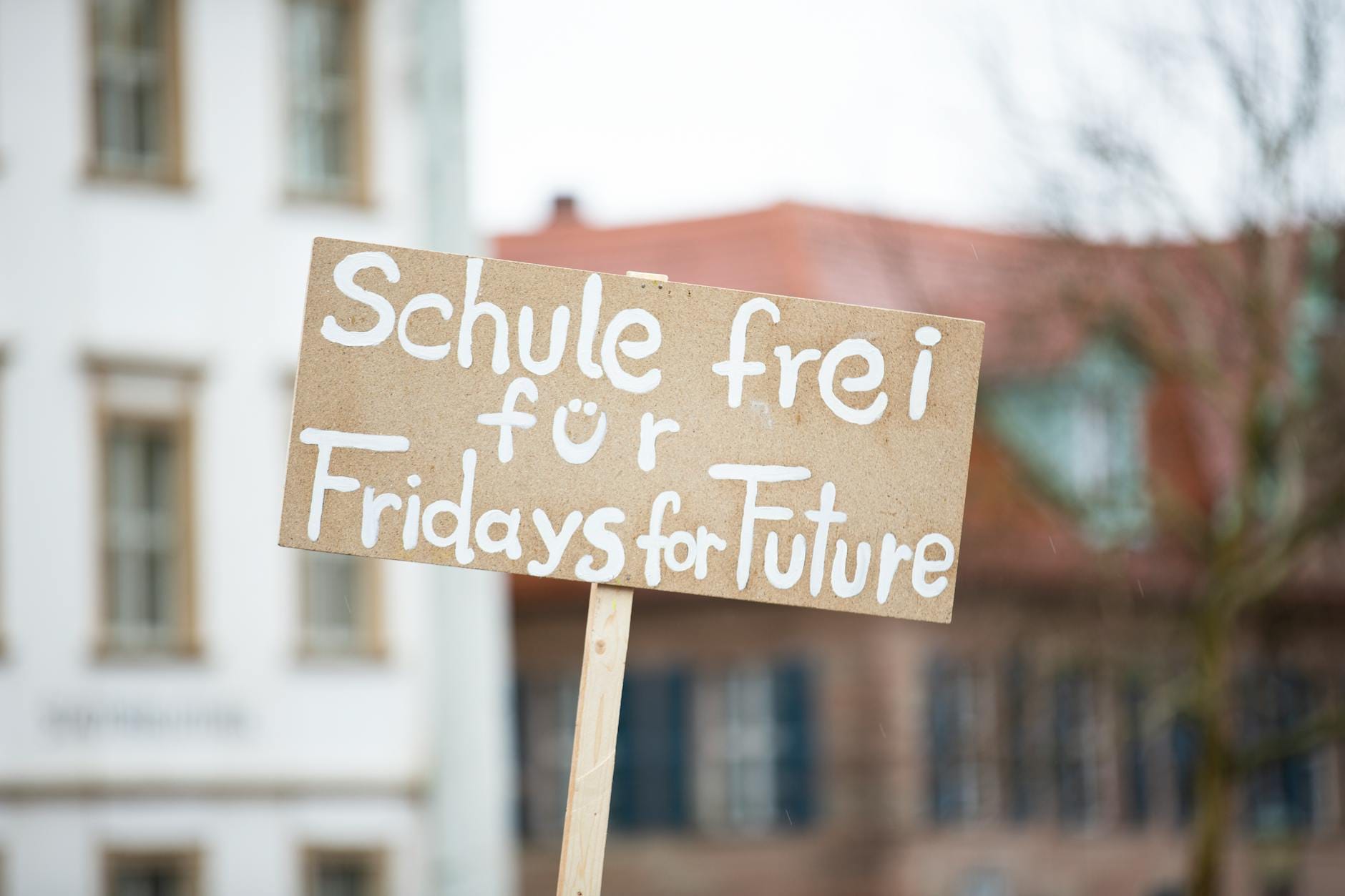 Transparent Schule frei für Fridays for Future trzymany na proteście